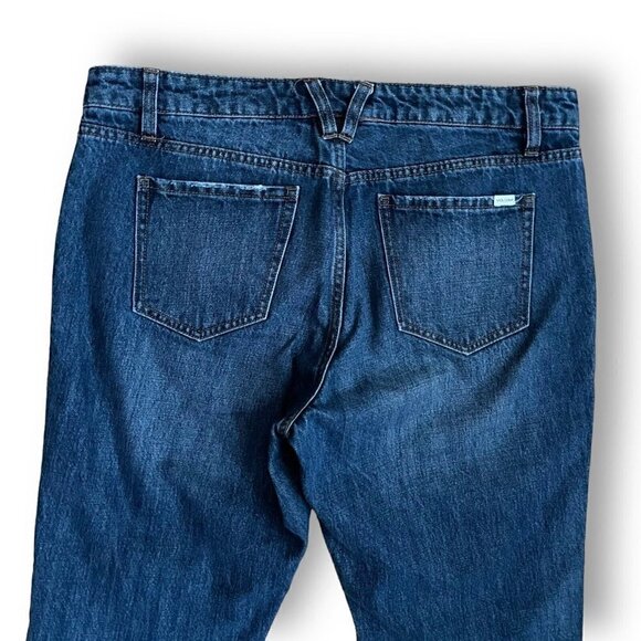 Volcom Womens 1991 Straight Jeans Sz 31 Blue No Stretch Denim Slim Ankle Fit - Picture 9 of 12